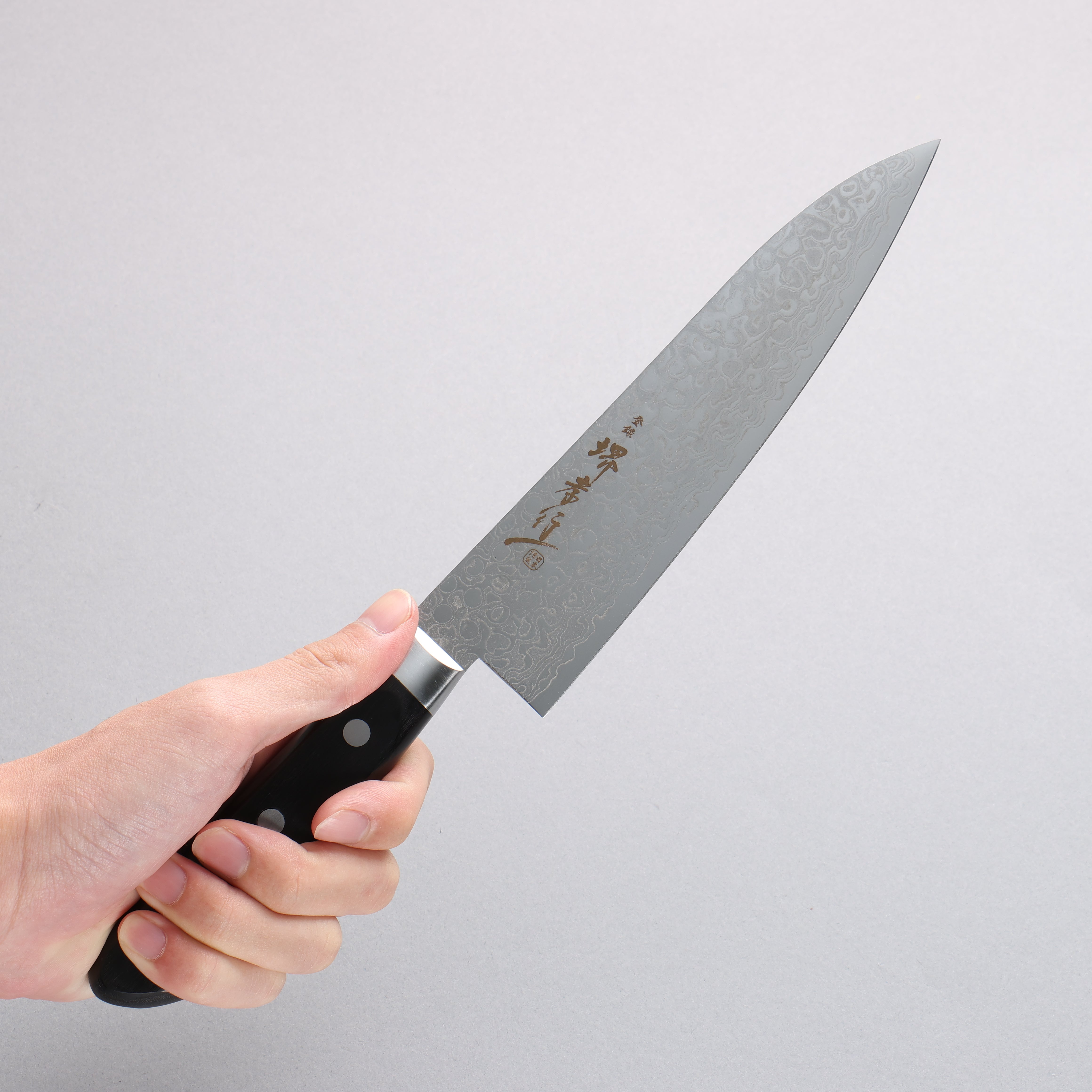 Sakai Takayuki AUS10 45 Layer Mirrored Finish Damascus Gyuto 180mm - Japanny - Best Japanese Knife