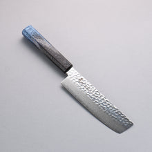  Sakai Takayuki Rinnou VG10 33 Layer Damascus Nakiri 160mm Blue Lacquered Handle