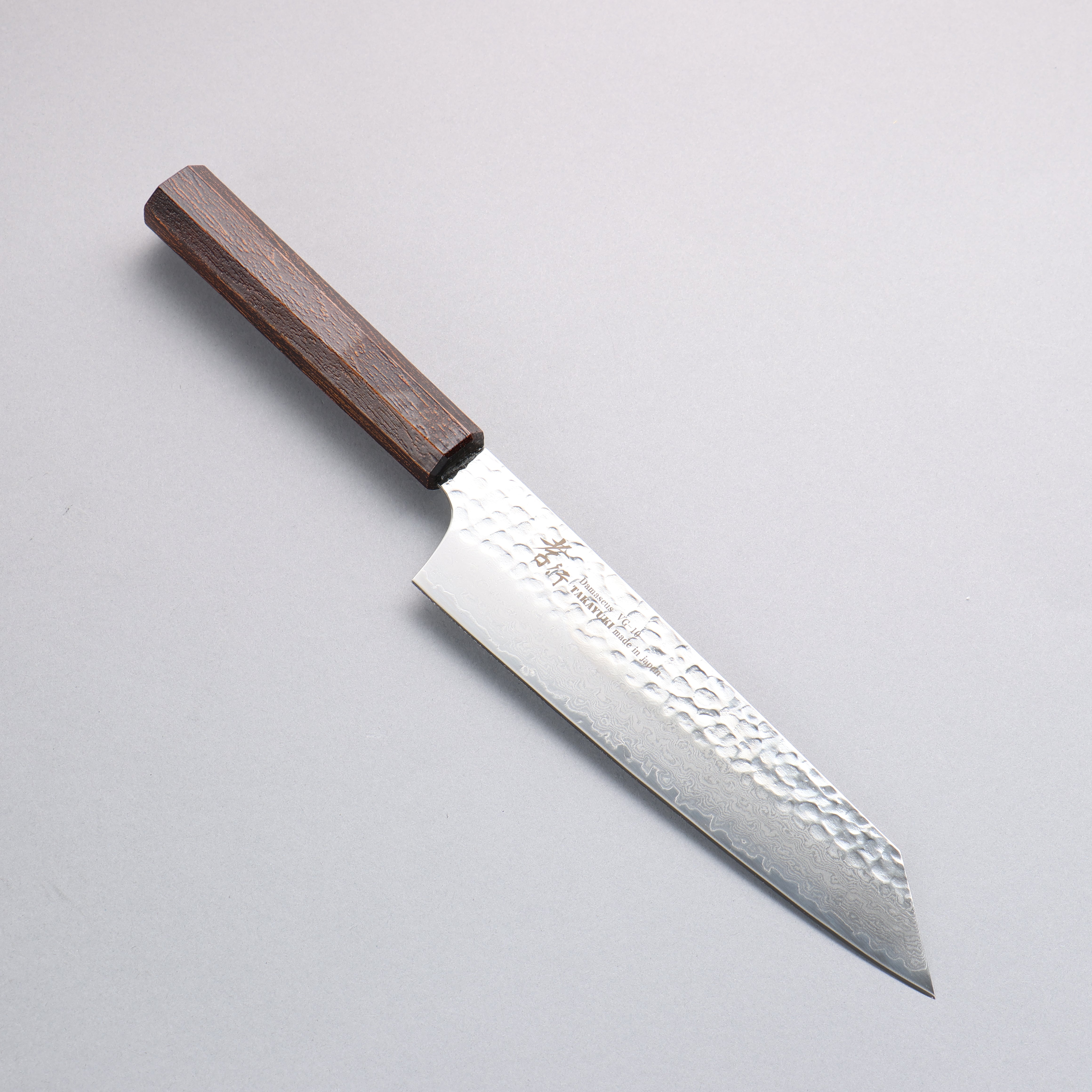 Sakai Takayuki Nanairo VG10 33 Layer Kengata Gyuto 190mm ABS resin(Retro wood grain) Handle - Japanny - Best Japanese Knife