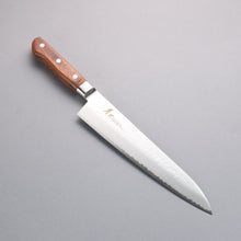  Sakai Takayuki VG5 Hammered Gyuto 240mm Brown Pakka wood Handle - Japanny - Best Japanese Knife