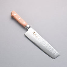  Sakai Takayuki VG5 Hammered Nakiri 180mm Brown Pakka wood Handle - Japanny - Best Japanese Knife