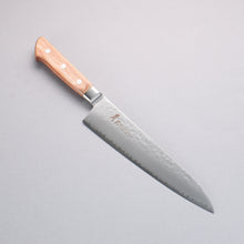  Sakai Takayuki VG5 Hammered Gyuto 210mm Brown Pakka wood Handle - Japanny - Best Japanese Knife