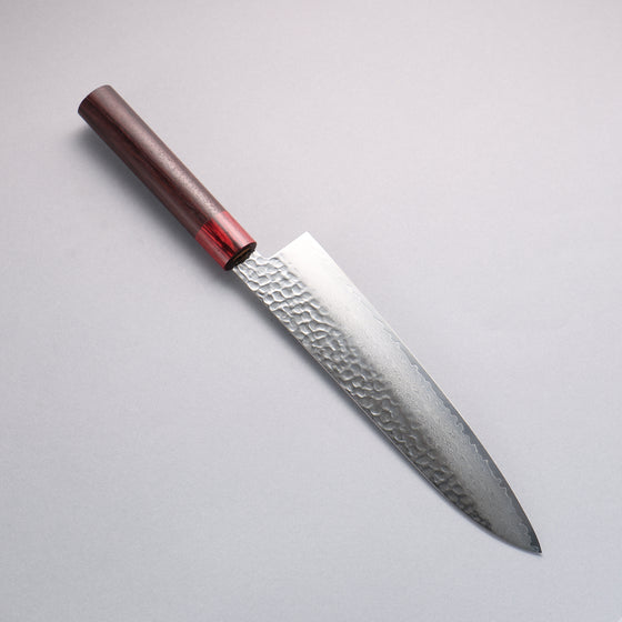 Sakai Takayuki VG10 33 Layer Damascus Gyuto 240mm Rosewood (ferrule: Red Pakka wood) Handle - Japanny - Best Japanese Knife