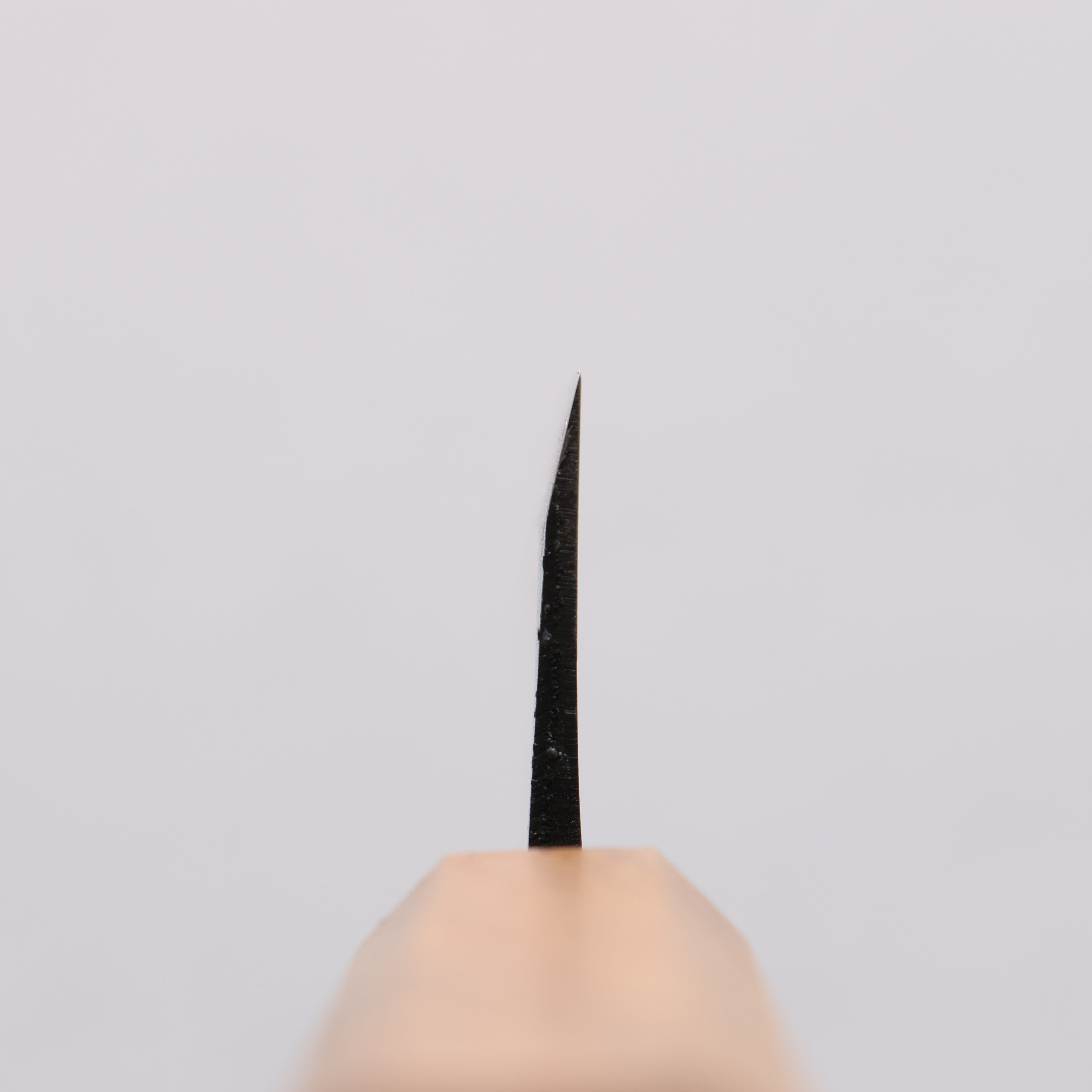 Nakaniida White Steel No.2 Black Finished Santoku 150mm Oak Handle - Japanny - Best Japanese Knife