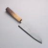 Nakaniida White Steel No.2 Migaki Finished Santoku 180mm Burnt Oak Handle - Japanny - Best Japanese Knife