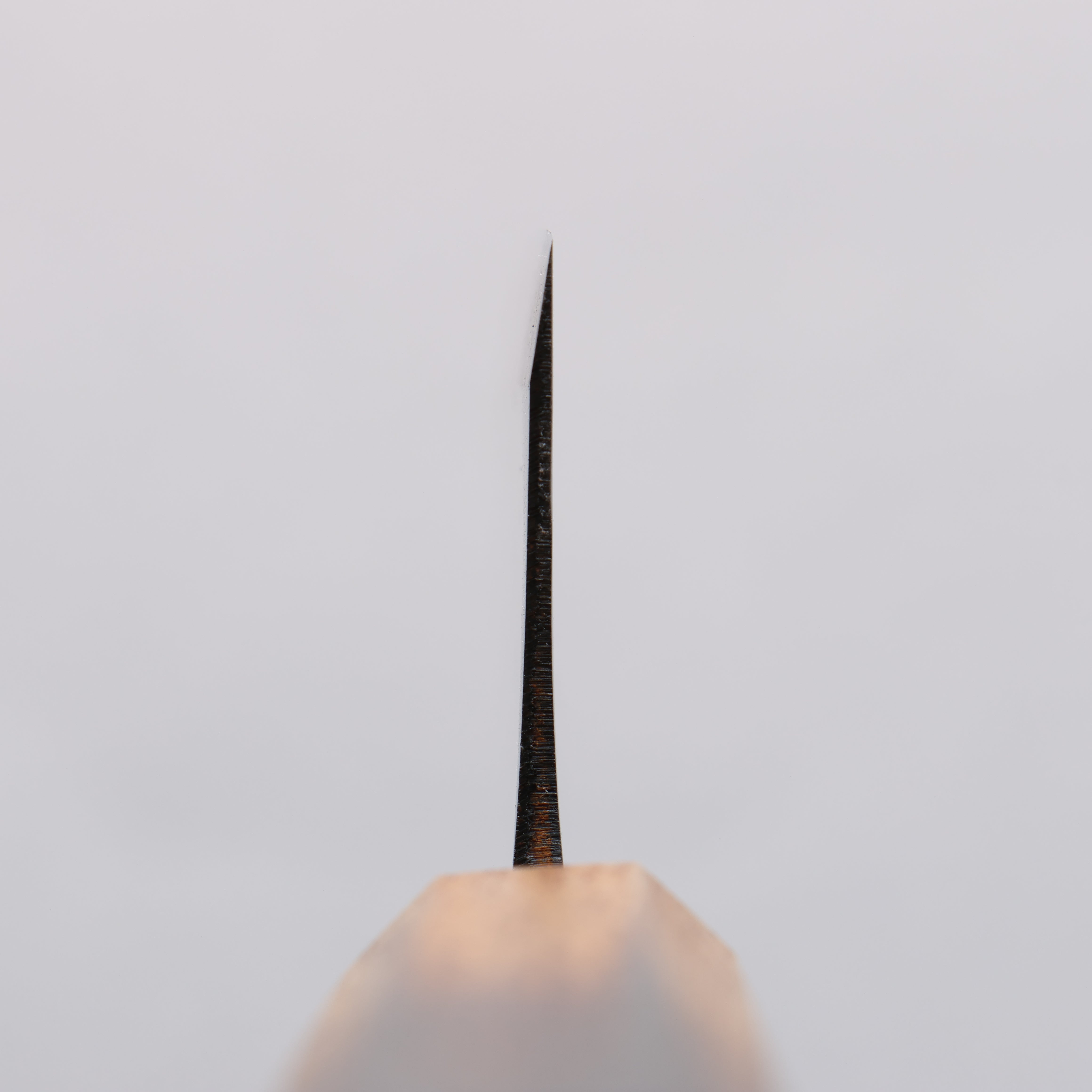 Nakaniida White Steel No.2 Migaki Finished Santoku 180mm Burnt Oak Handle - Japanny - Best Japanese Knife