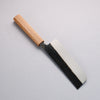 Nakaniida White Steel No.2 Black Finished Nakiri 165mm Oak Handle - Japanny - Best Japanese Knife