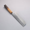 Nakaniida White Steel No.2 Migaki Finished Nakiri 180mm Burnt Oak Handle - Japanny - Best Japanese Knife