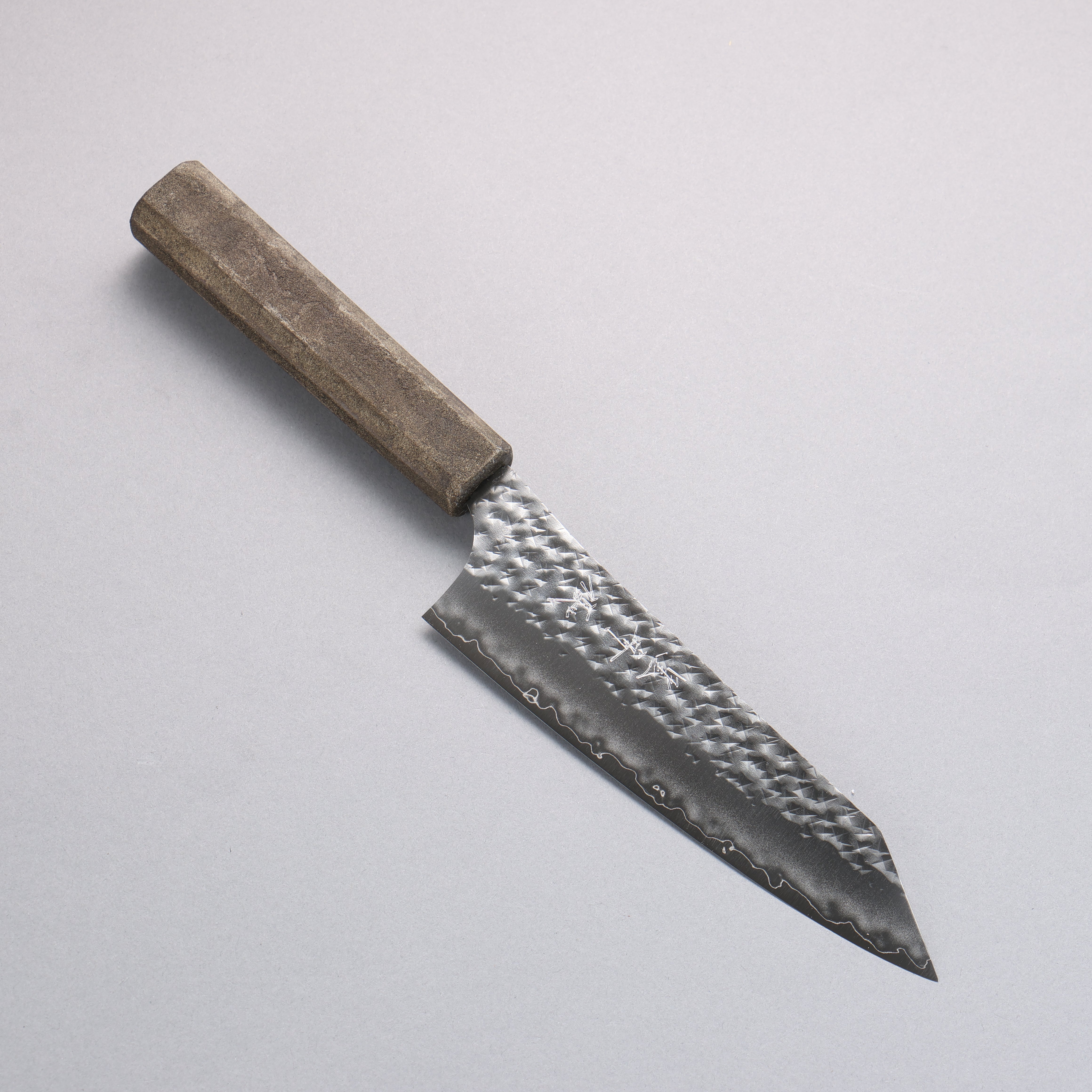 Yu Kurosaki x Wallace Wong SG2 Small Santoku 150mm & Bunka 170mm Set Ginryu Ishime Lacquered Oak Handle with Sheath