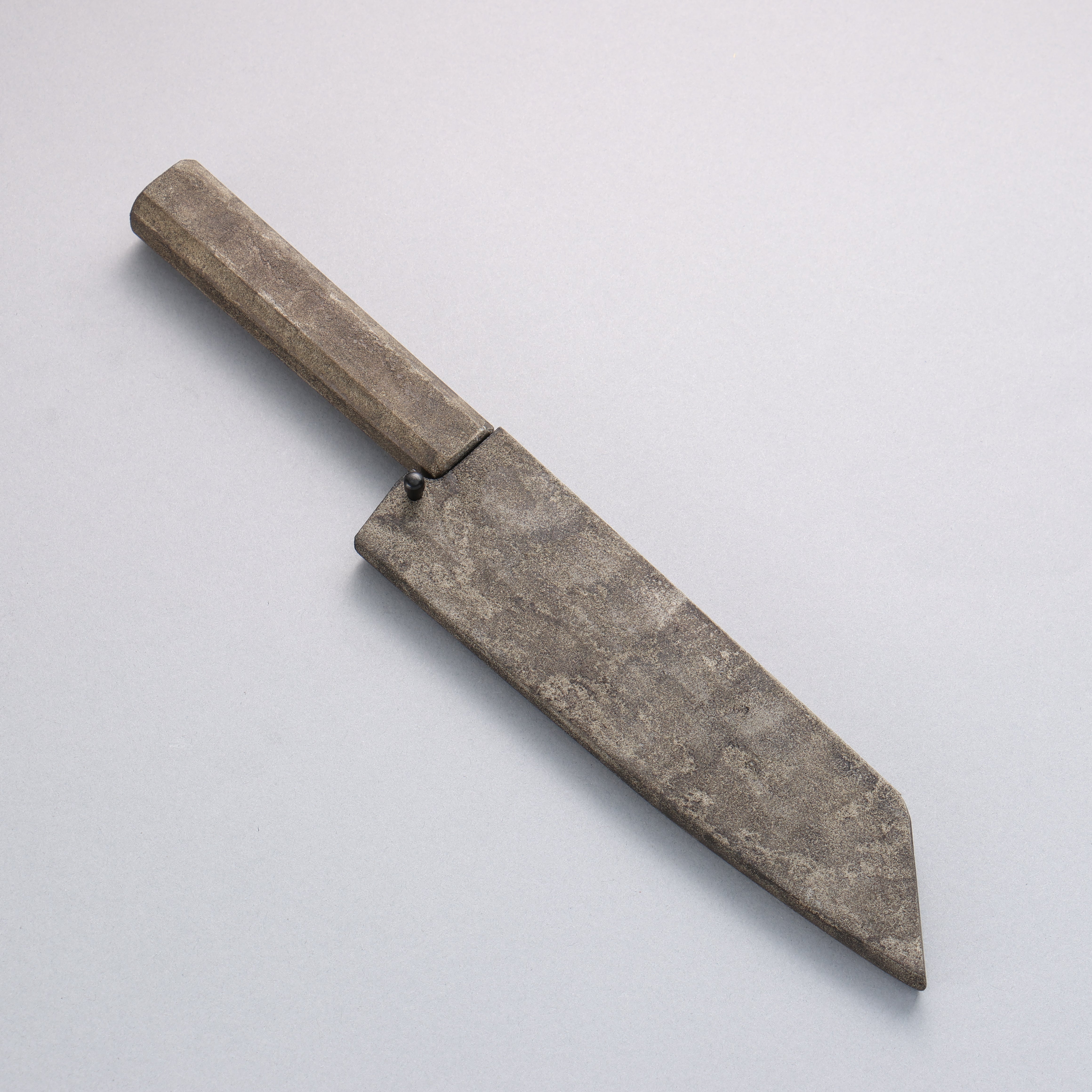 Yu Kurosaki x Wallace Wong SG2 Small Santoku 150mm & Bunka 170mm Set Ginryu Ishime Lacquered Oak Handle with Sheath