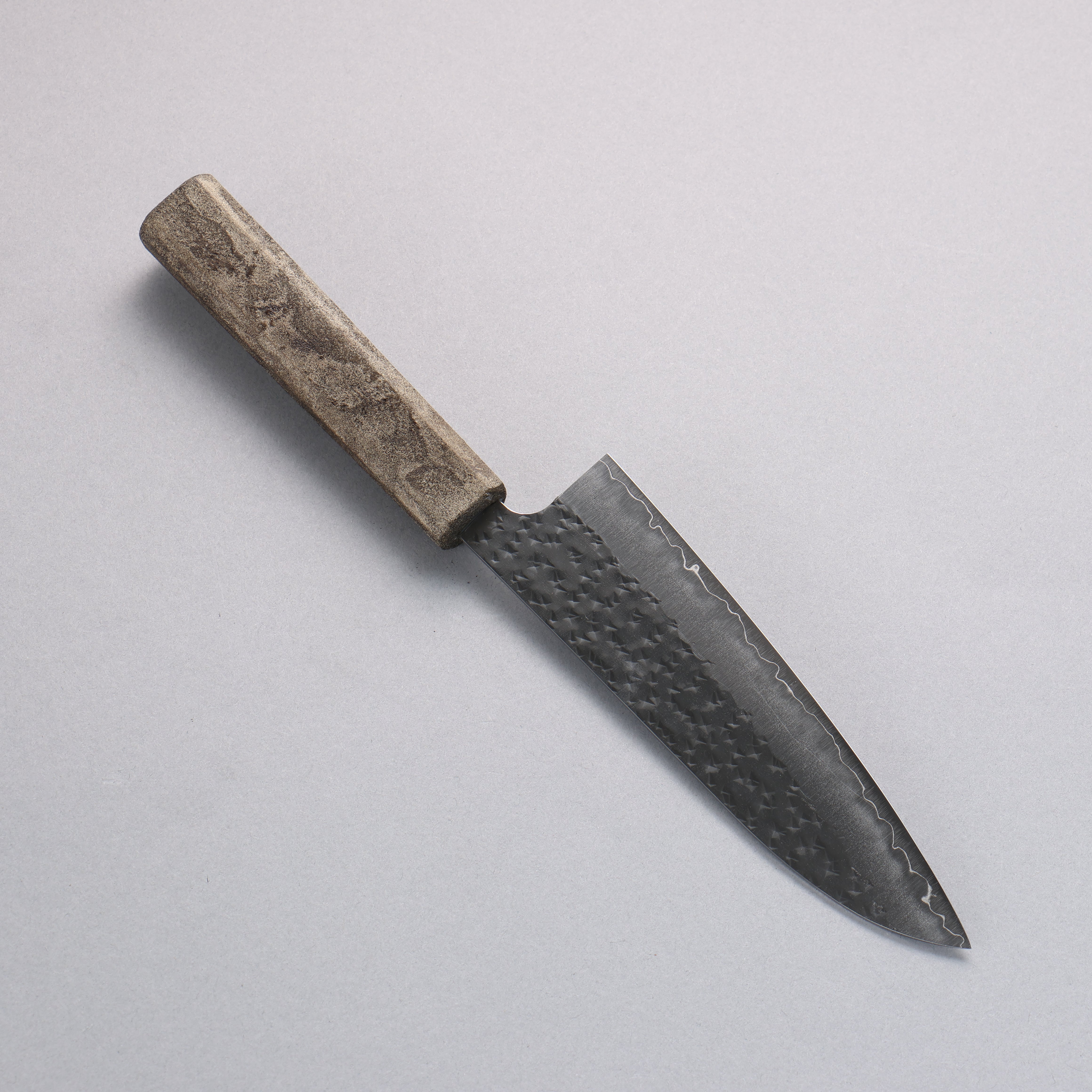 Yu Kurosaki x Wallace Wong SG2 Small Santoku 150mm & Bunka 170mm Set Ginryu Ishime Lacquered Oak Handle with Sheath