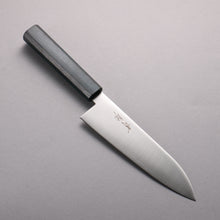  Seisuke VG10 Santoku 180mm Oak (Indigo Dyed) Handle - Japanny - Best Japanese Knife