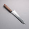 Seisuke Stainless Steel 440C Hammered Damascus Gyuto 210mm Oak Handle - Japanny - Best Japanese Knife