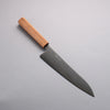 Seisuke Silver Steel No.3 Migaki Polish Finish Gyuto 210mm White Oak Handle - Japanny - Best Japanese Knife