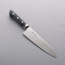  Seisuke Seiten Molybdenum Santoku 180mm Navy blue Pakka wood Handle - Japanny - Best Japanese Knife