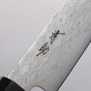 Seisuke AUS10 Mirror Crossed Kiritsuke Petty-Utility 150mm Black Pakka wood Handle - Japanny - Best Japanese Knife