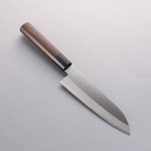  Seisuke Blue Super Kasumitogi Santoku 165mm Shitan Handle - Japanny - Best Japanese Knife