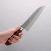 Seisuke VG10 Hammered Santoku 165mm Mahogany Handle - Japanny - Best Japanese Knife