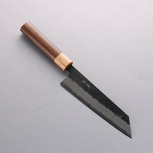  Seisuke Blue Super Black Nashiji Bunka 170mm Rosewood (Ferrule: White Pakka Wood) Handle - Japanny - Best Japanese Knife