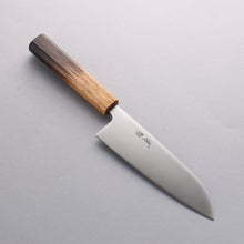  Seisuke AUS8 Coreless Santoku 180mm Burnt Oak Handle - Japanny - Best Japanese Knife