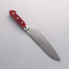 Seisuke VG10 33 Layer Mirrored Finish Damascus Santoku 180mm Red Pakka wood Handle - Japanny - Best Japanese Knife