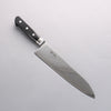 Seisuke Nami AUS10 Mirrored Finish Damascus Gyuto 210mm Black Pakka wood Handle - Japanny - Best Japanese Knife