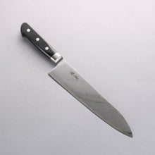  Seisuke Nami AUS10 Mirrored Finish Damascus Gyuto 210mm Black Pakka wood Handle - Japanny - Best Japanese Knife