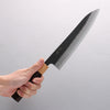 Seisuke Shitan Blue Super Hammered Kurouchi Gyuto 210mm Shitan Handle - Japanny - Best Japanese Knife