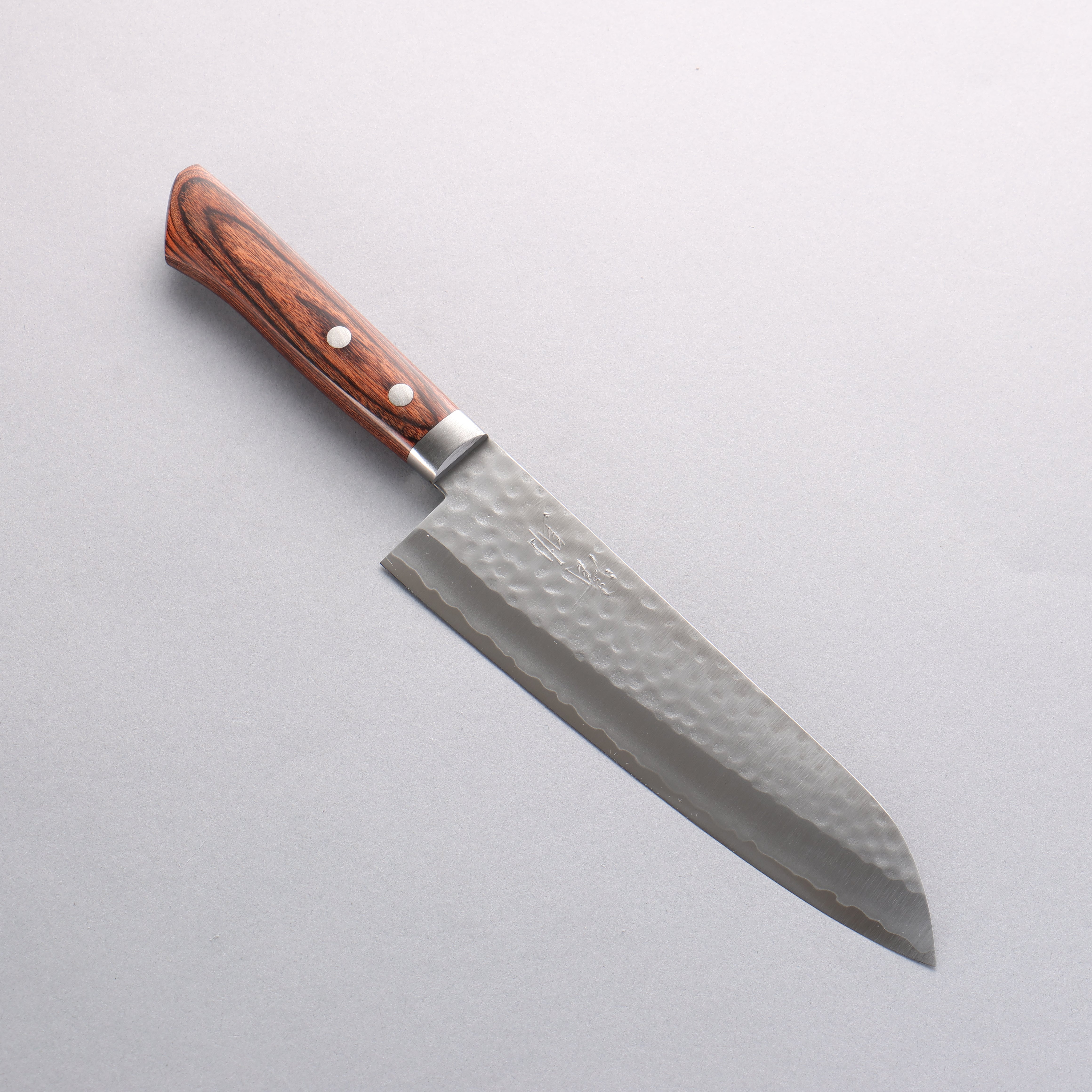Yunasuke　0901 Seisuke VG1 Kasumitogi Santoku 165mm Mahogany Handle
