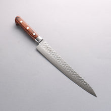  Seisuke VG10 17 Layer Damascus sujihiki 240mm Mahogany Handle - Japanny - Best Japanese Knife