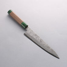  Seisuke Blue Super Hammered Gyuto 210mm Walnut(With Double Green Pakka wood) Handle - Japanny - Best Japanese Knife