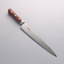  Seisuke Mokusei ZA-18 Mirrored Finish Damascus Sujihiki 240mm Brown Pakka wood Handle