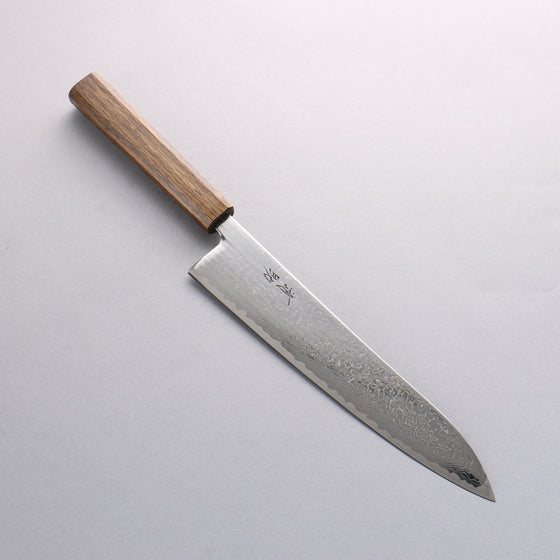 Seisuke VG10 Mirrored Finish Damascus Gyuto  240mm Oak Handle