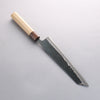 Seisuke Blue Super Black Finished Kiritsuke Gyuto 240mm Magnolia (Ferrule: Ebony) Handle - Japanny - Best Japanese Knife