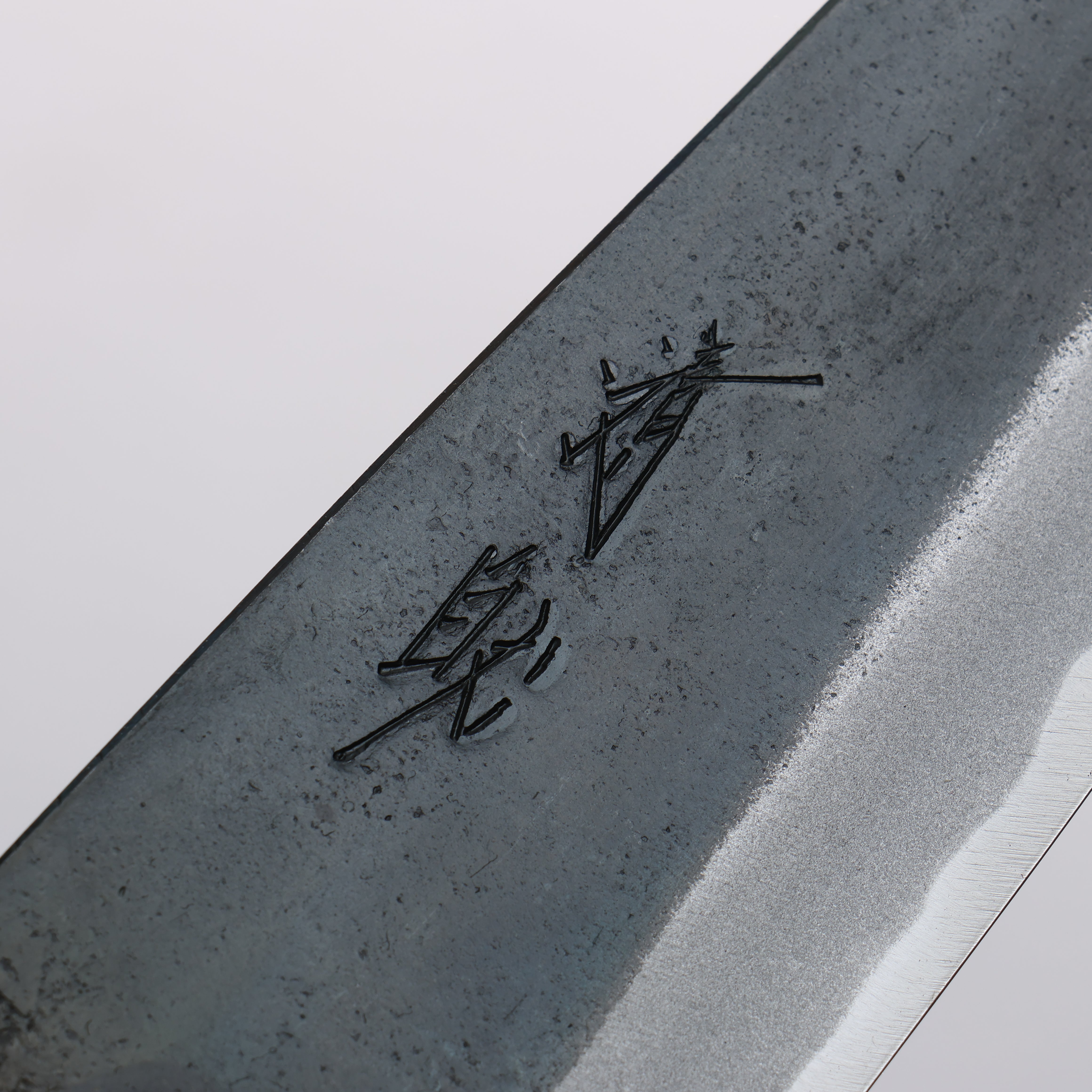 Seisuke Blue Super Black Finished Bunka 180mm Purpleheart (Ferrule: Oak) Handle - Japanny - Best Japanese Knife