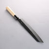 Kikuzuki White Steel No.2 Black Finished Kiritsuke Gyuto 270mm Magnolia Handle - Japanny - Best Japanese Knife