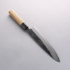 Kikuzuki White Steel No.2 Black Finished Gyuto 240mm Magnolia Handle - Japanny - Best Japanese Knife