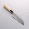 Kikuzuki White Steel No.2 Nashiji Kiritsuke Santoku 180mm Magnolia Handle - Japanny - Best Japanese Knife