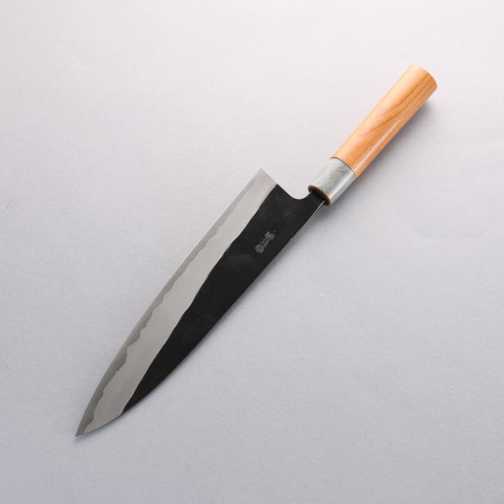 Nao Yamamoto White Steel No.2 Kurouchi Gyuto 240mm Cherry Tree Handle - Japanny - Best Japanese Knife