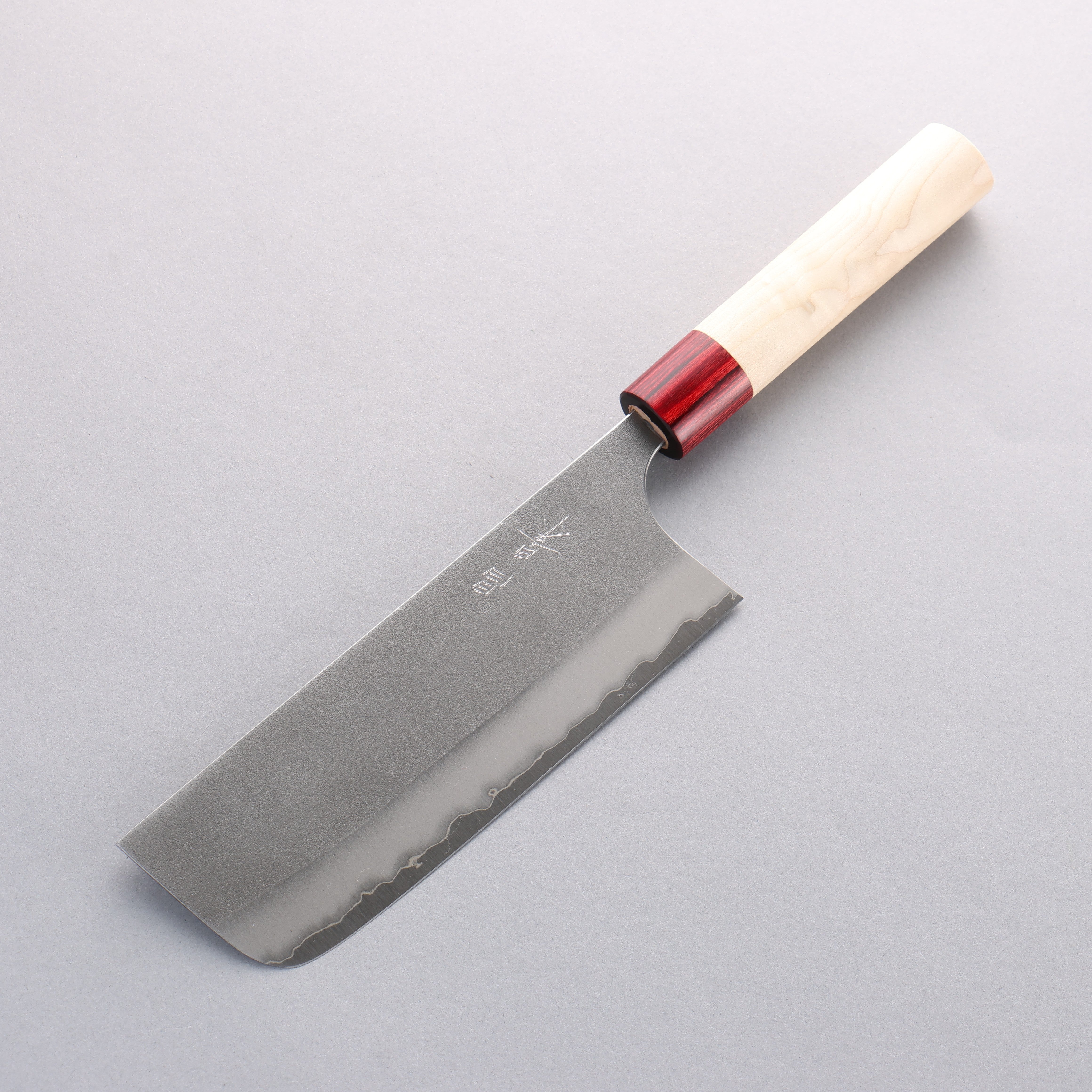 Masakage Yuki White Steel No.2 Nashiji Nakiri 165mm Magnolia Handle - Japanny - Best Japanese Knife