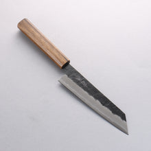  Oul Blue Super Black Nashiji Bunka 170mm Oak Handle - Japanny - Best Japanese Knife