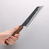 Oul Blue Super Black Nashiji Bunka 170mm Oak Handle - Japanny - Best Japanese Knife