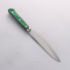 Sakai Kikumori Blue Steel No.1 Petty-Utility 150mm Green Pakka wood Handle - Japanny - Best Japanese Knife