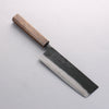 Kyohei Shindo Blue Steel Black Finished Nakiri 170mm Live oak Lacquered Handle - Japanny - Best Japanese Knife