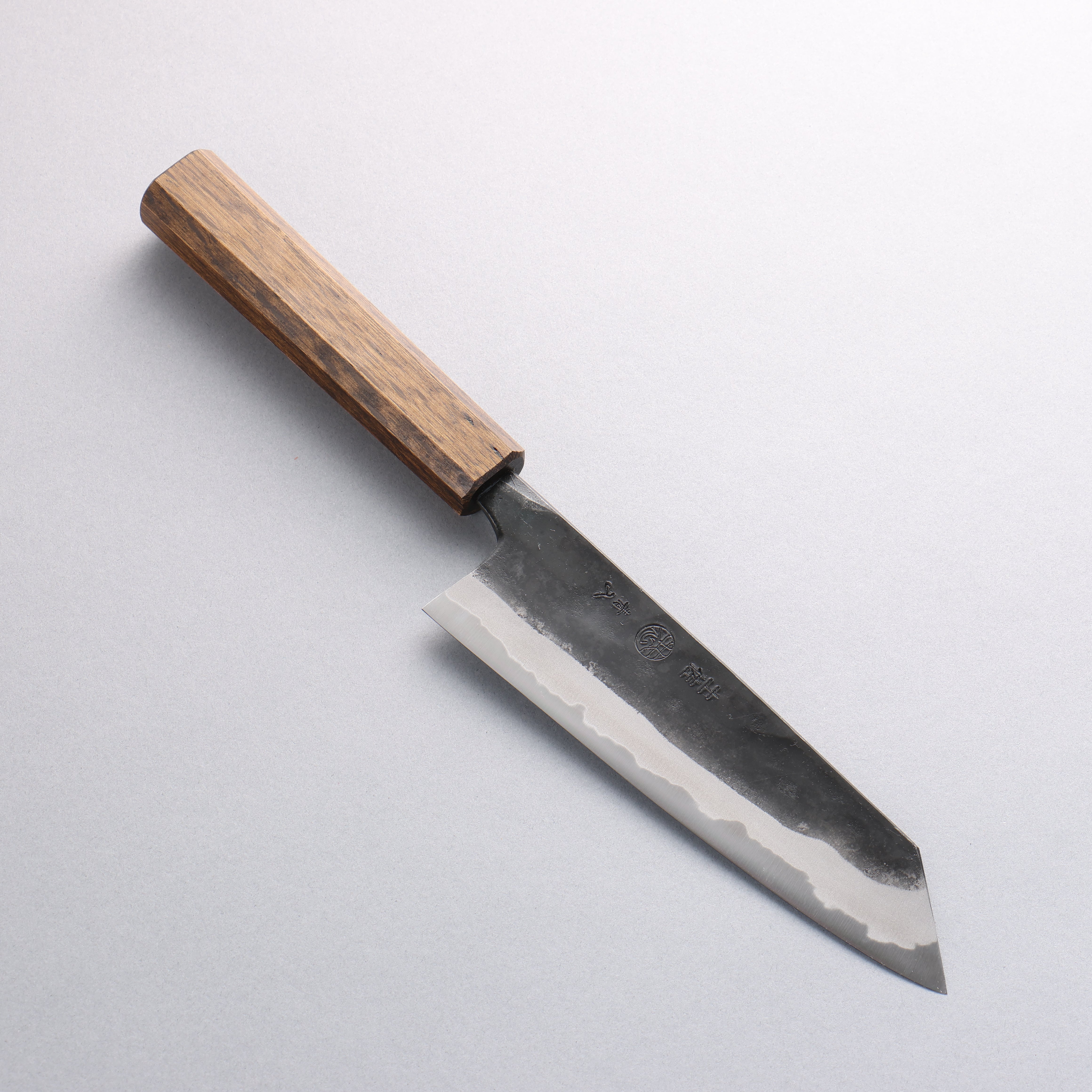 Kyohei Shindo Blue Steel Black Finished Bunka 165mm Live oak Lacquered Handle - Japanny - Best Japanese Knife