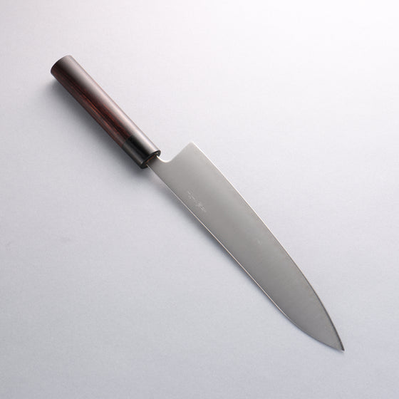 Seisuke Blue Super Gyuto 240mm Rosewood (Ferrule: Black Pakka Wood) Handle - Japanny - Best Japanese Knife