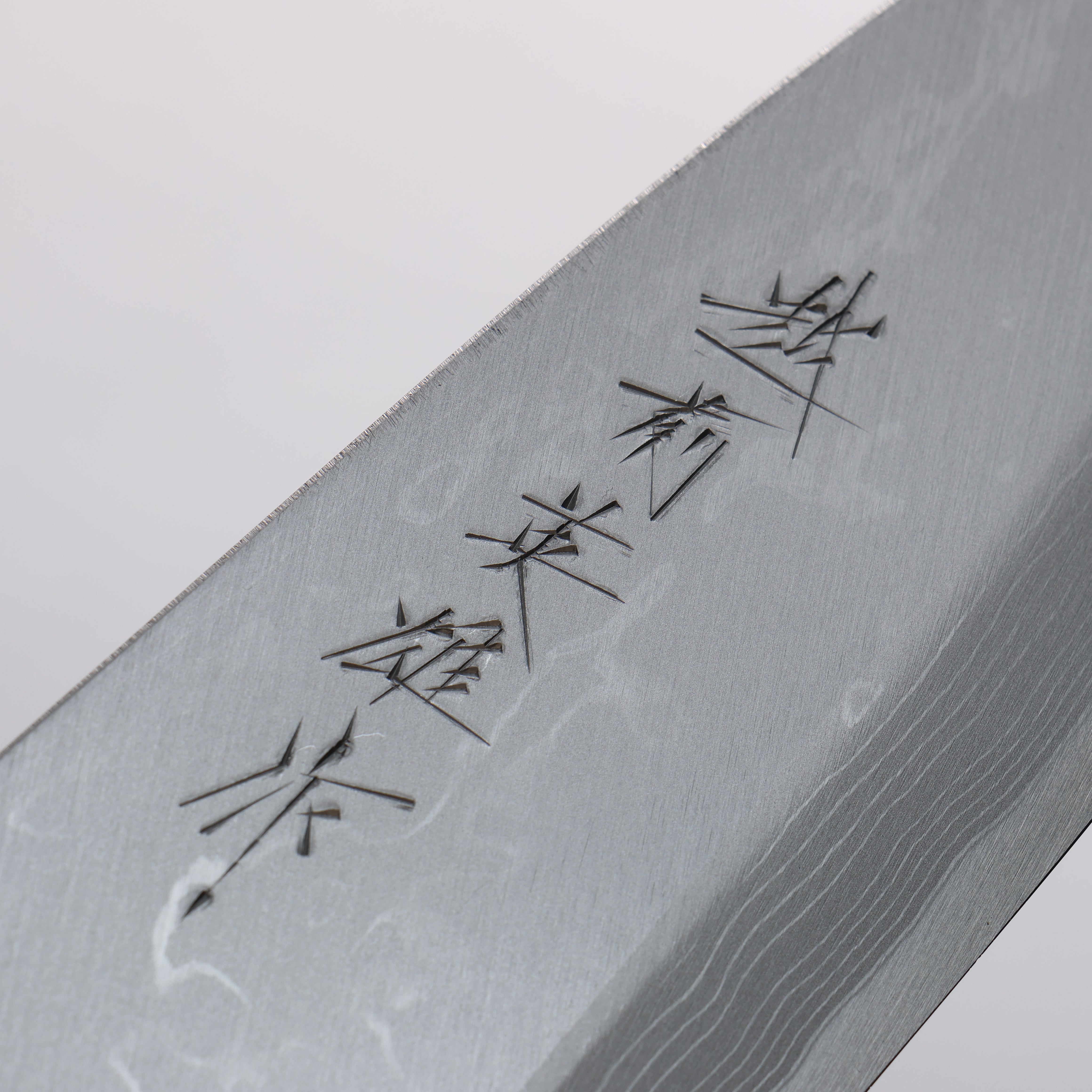 Hideo Kitaoka Blue Steel No.2 Damascus Deba 180mm Shitan Handle - Japanny - Best Japanese Knife