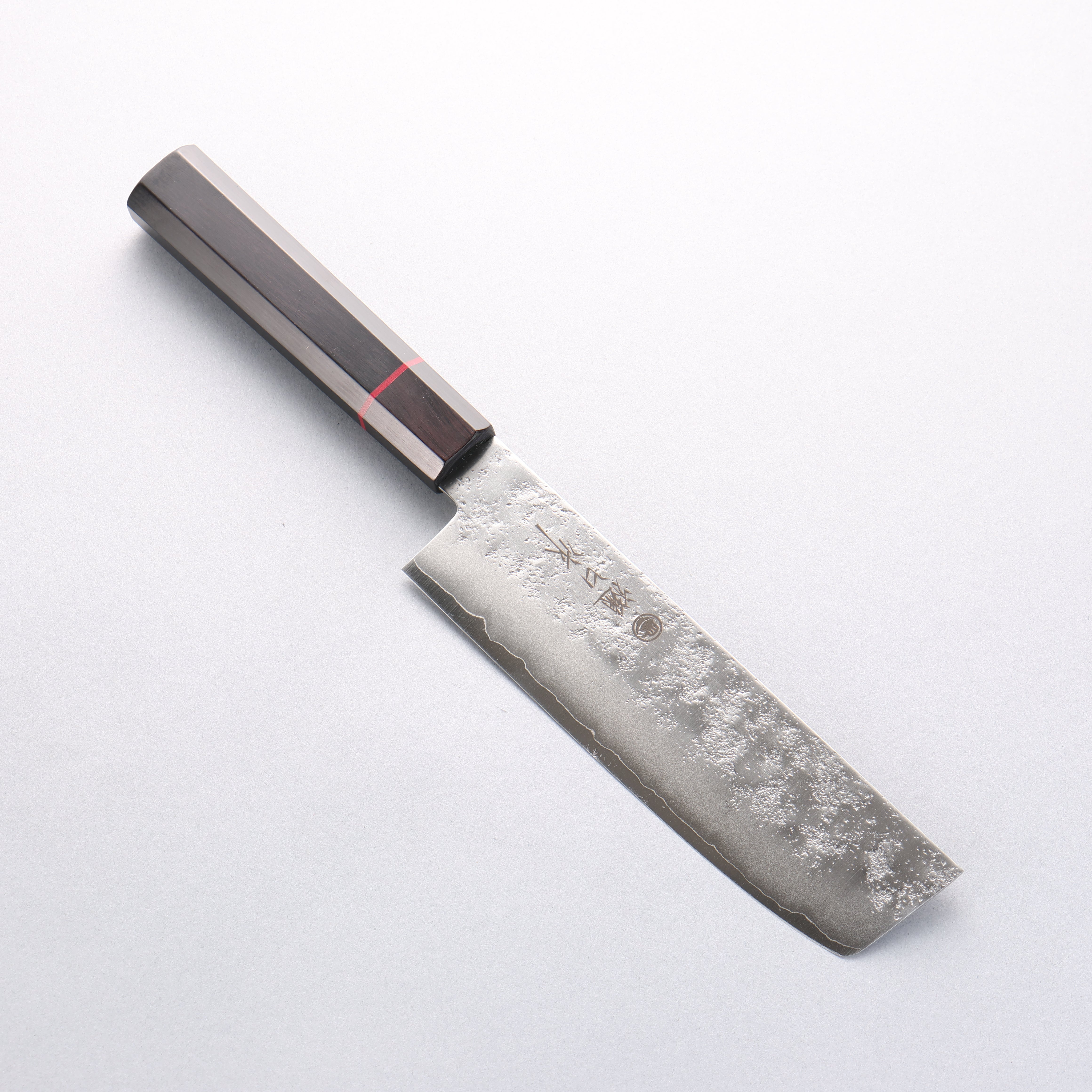 Higuchi Silver Steel No.3 Nashiji Usuba 165mm Black Pakka wood Handle - Japanny - Best Japanese Knife