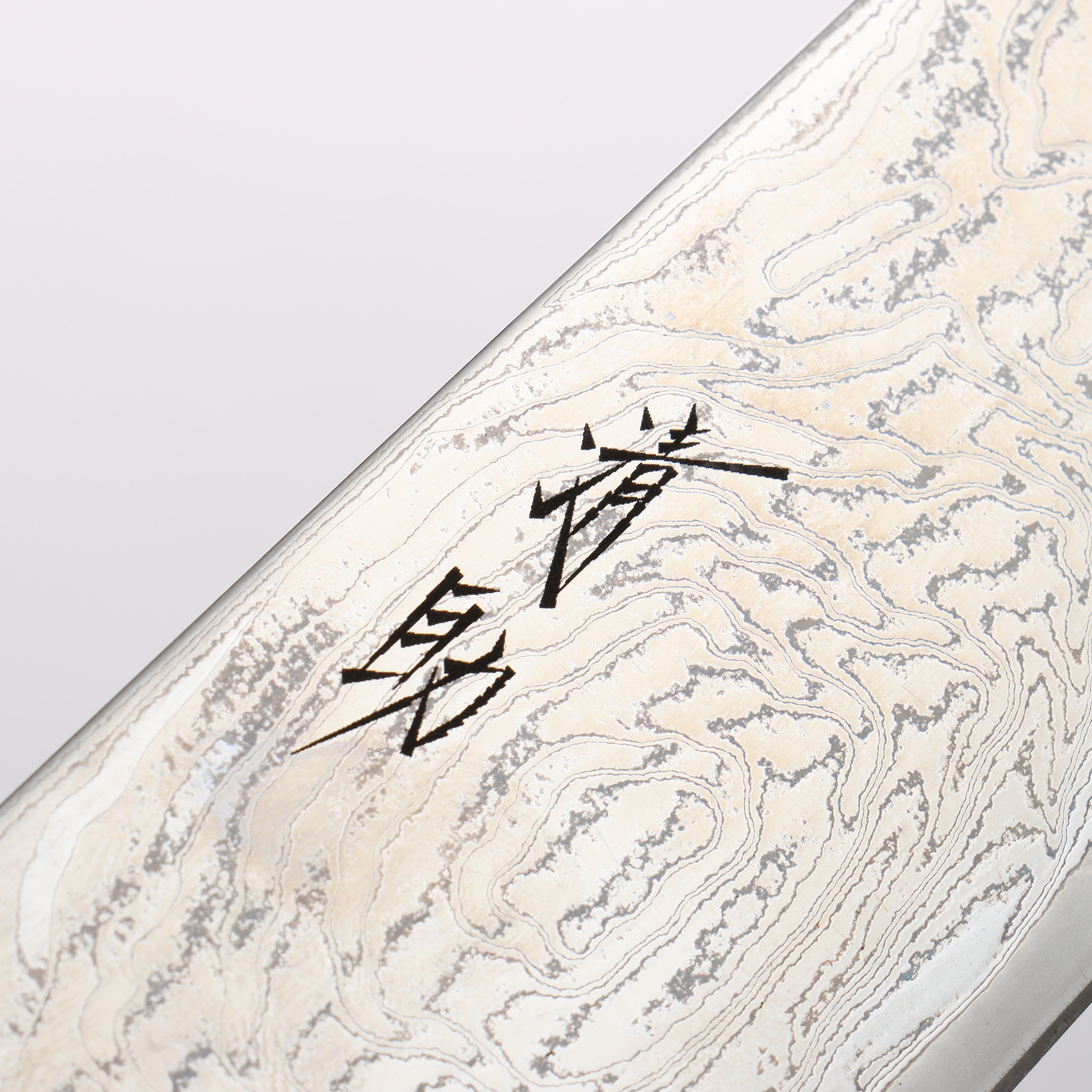 Seisuke Nami AUS10 Mirrored Finish Damascus Gyuto 240mm Oak Handle - Japanny - Best Japanese Knife