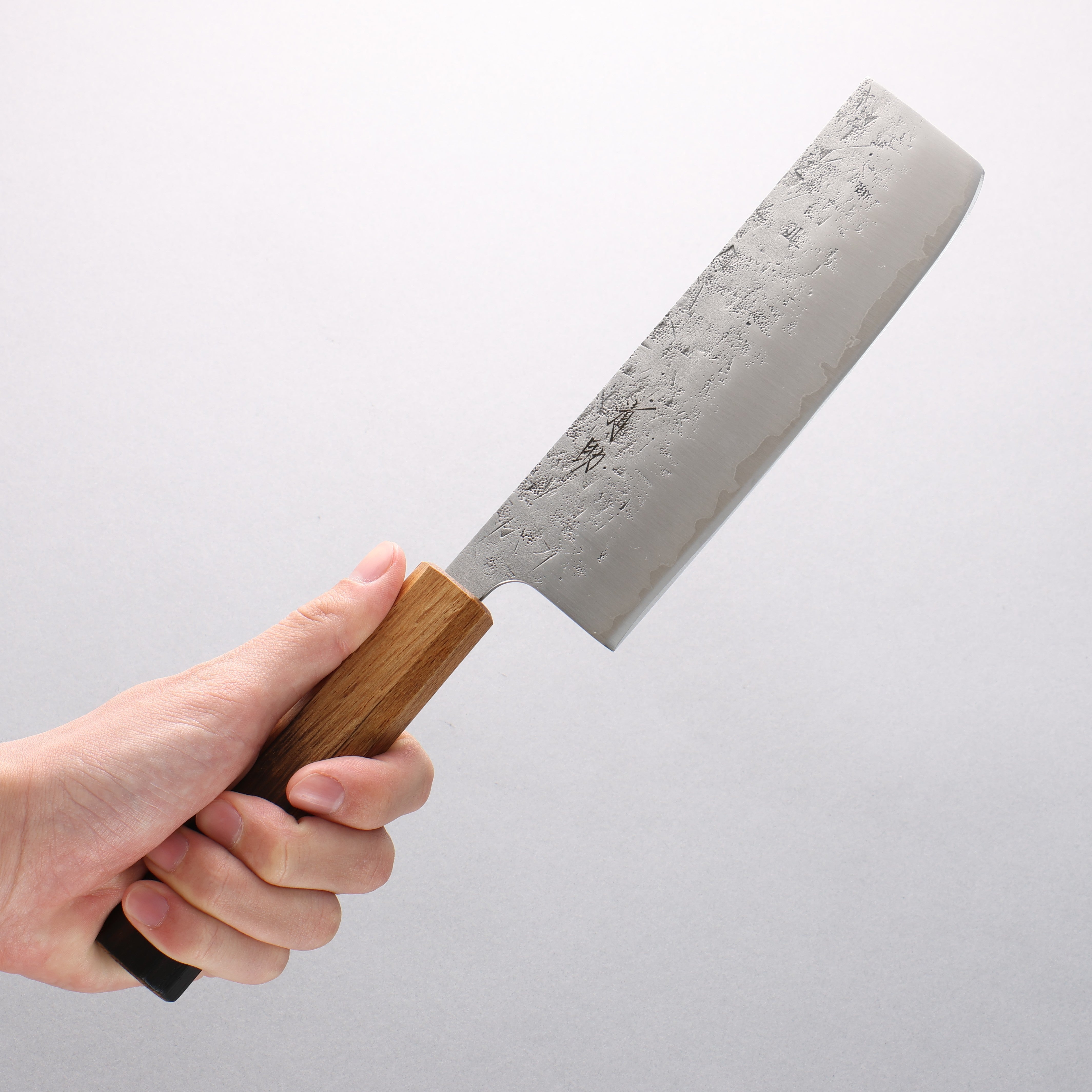 Seisuke SLD Washiji Nakiri 165mm Burnt Oak Handle - Japanny - Best Japanese Knife